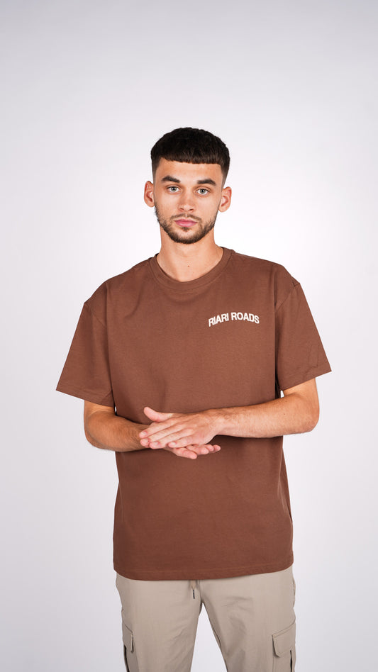Riari Roads Tee - Mocha Brown