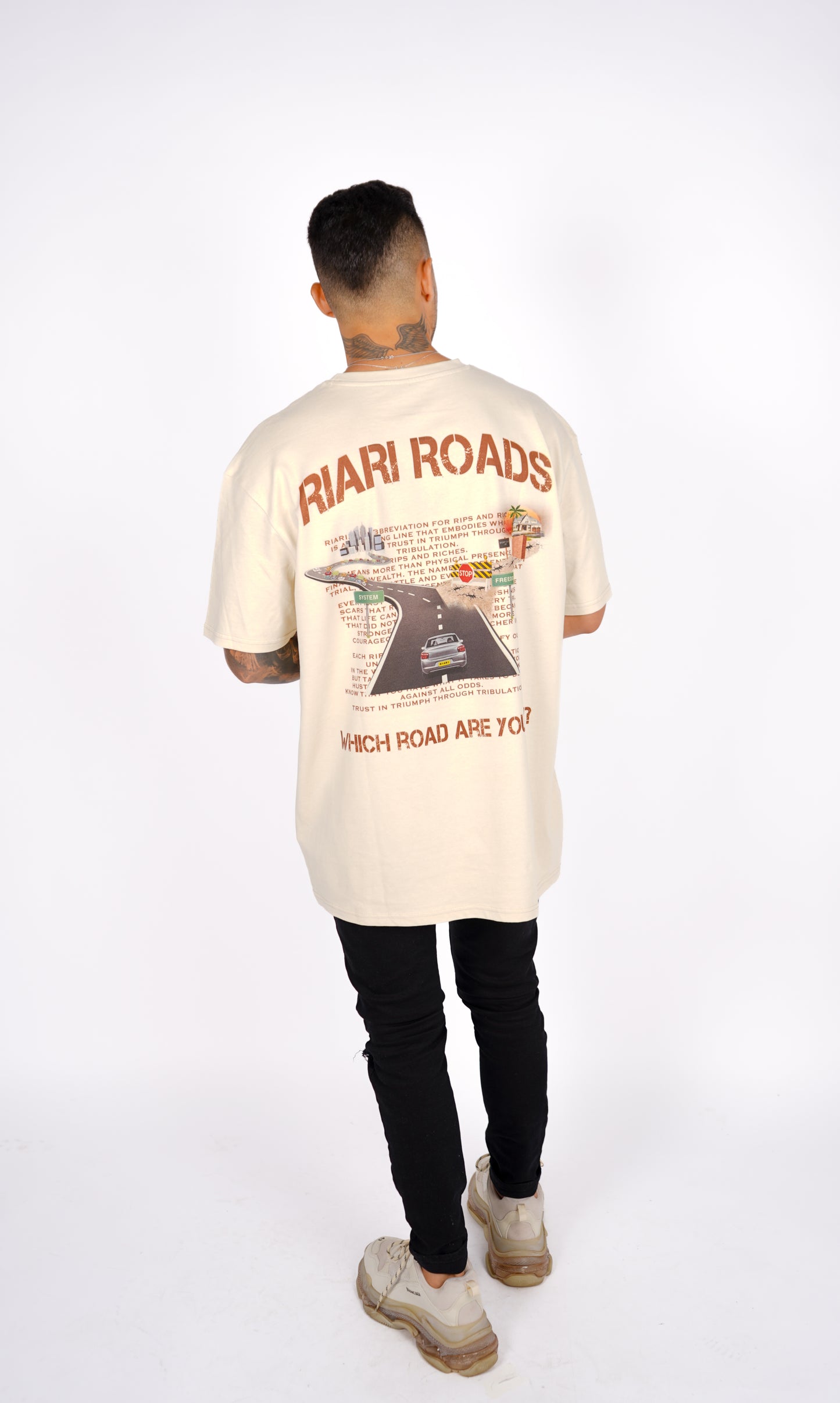 Riari Roads Tee - Desert Sand