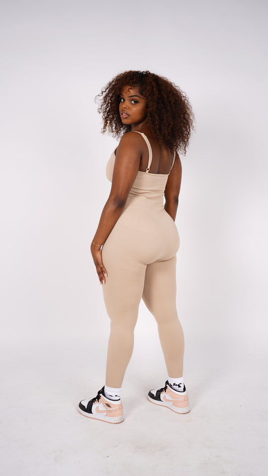Ribbed Riari Jumpsuit - Vanilla