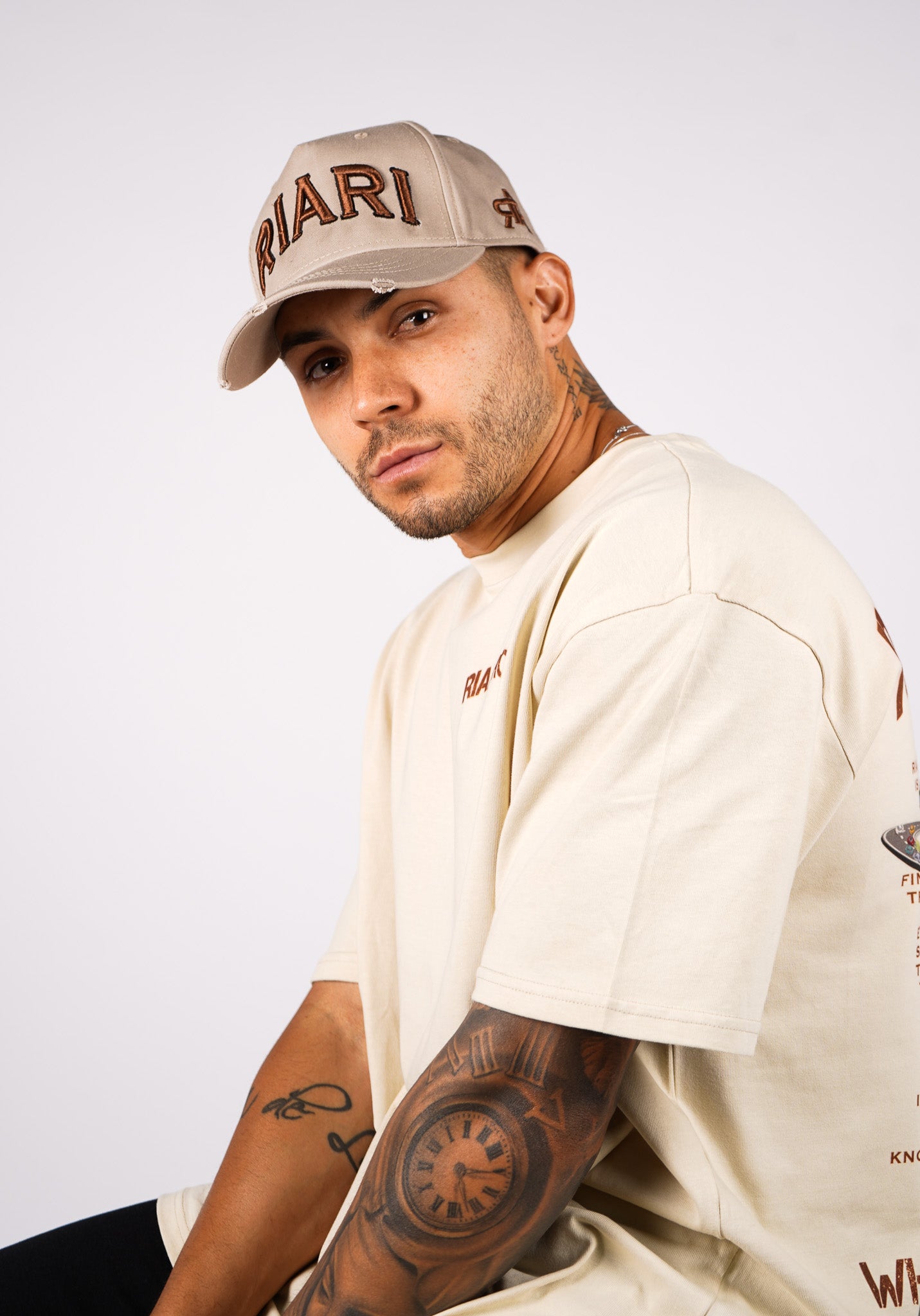 Riari Distressed Cap - Desert Sand