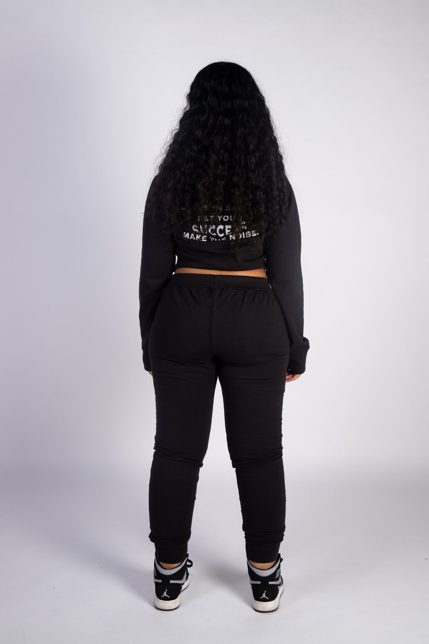 Cropped Black Hustle 2.0 Tracksuit
