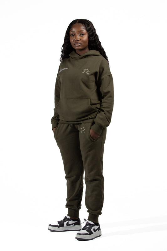 The Motto Tracksuit - Khaki