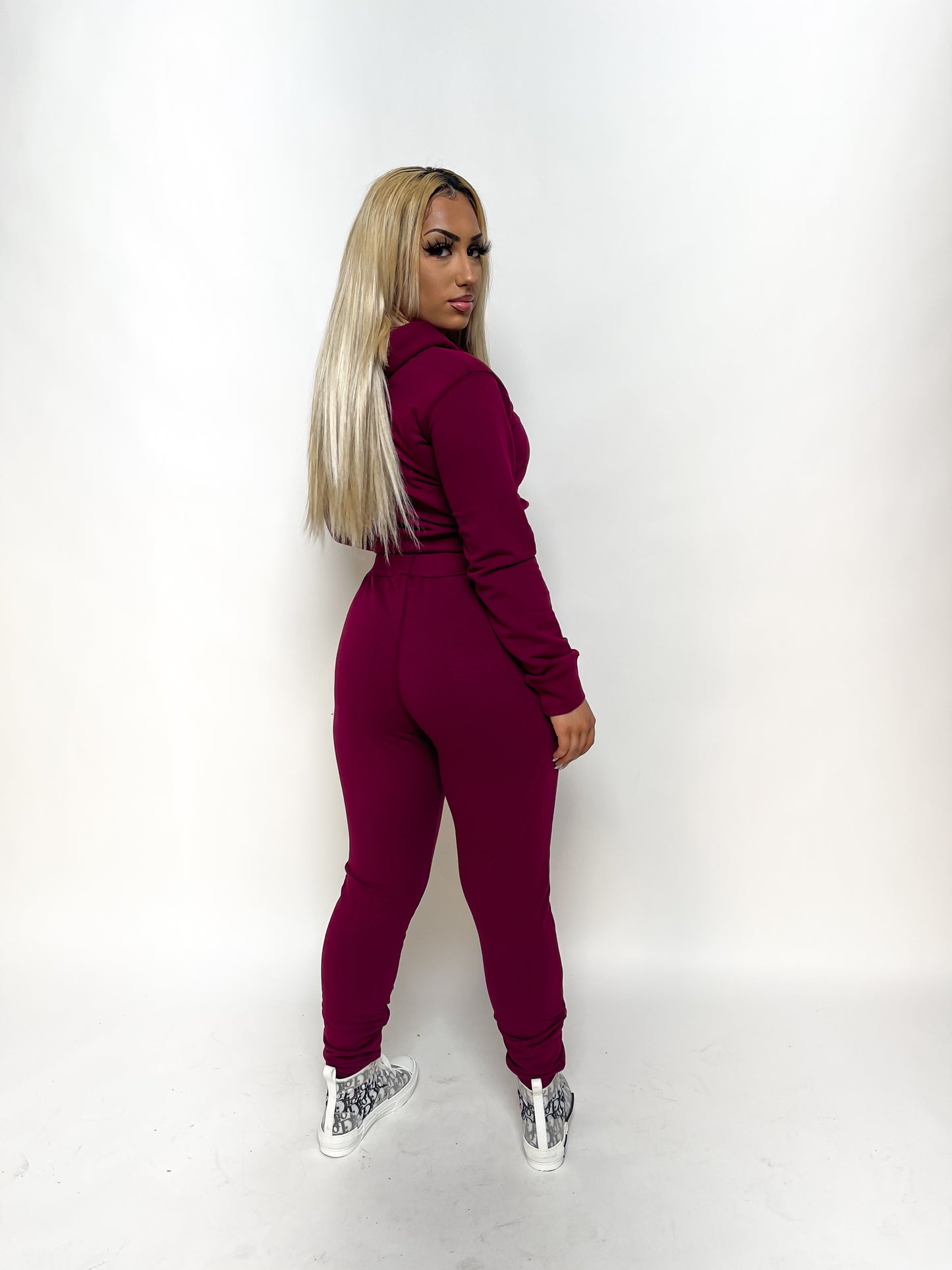Burgundy Tracksuit