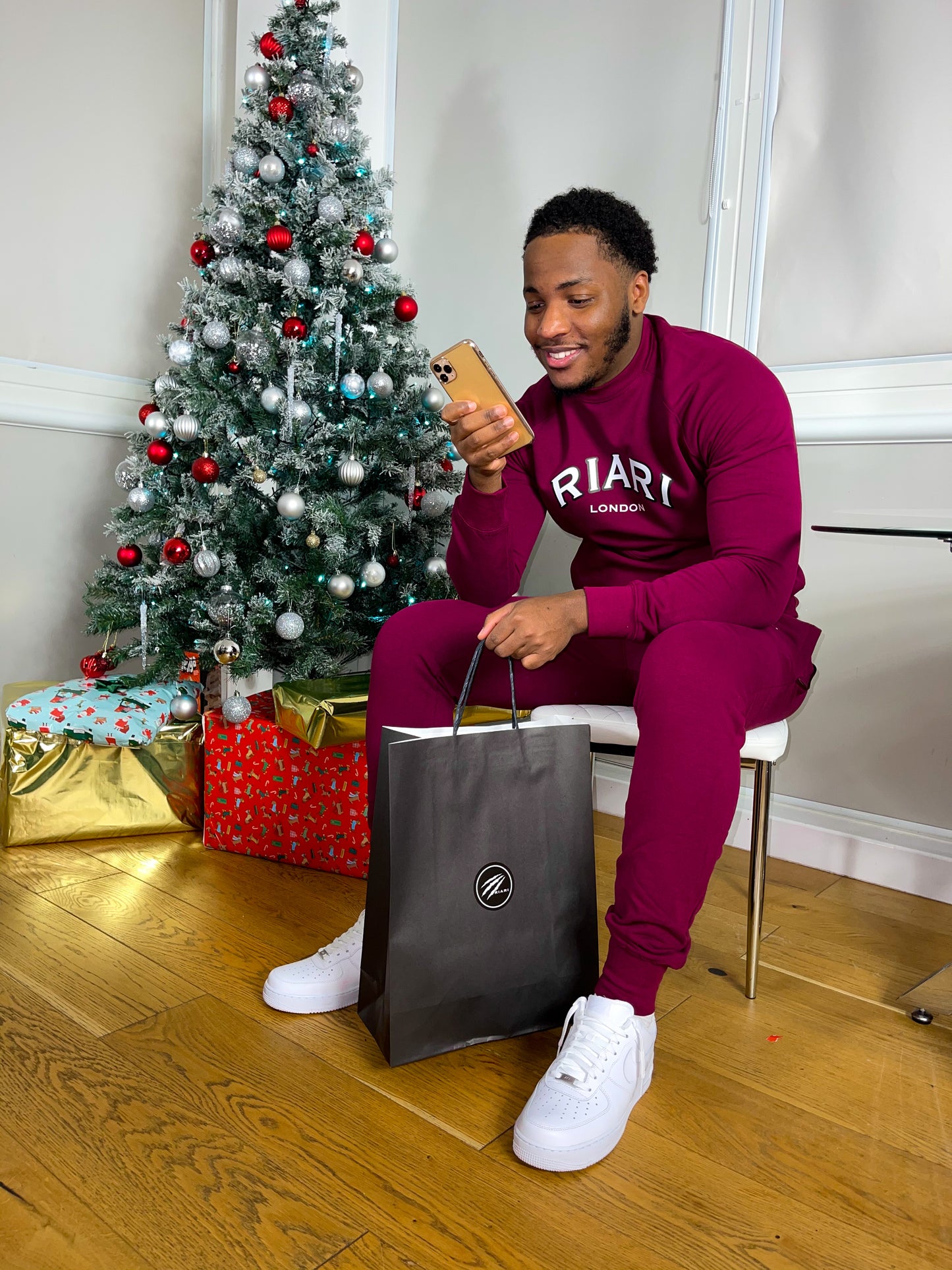 Mens Burgundy Tracksuit