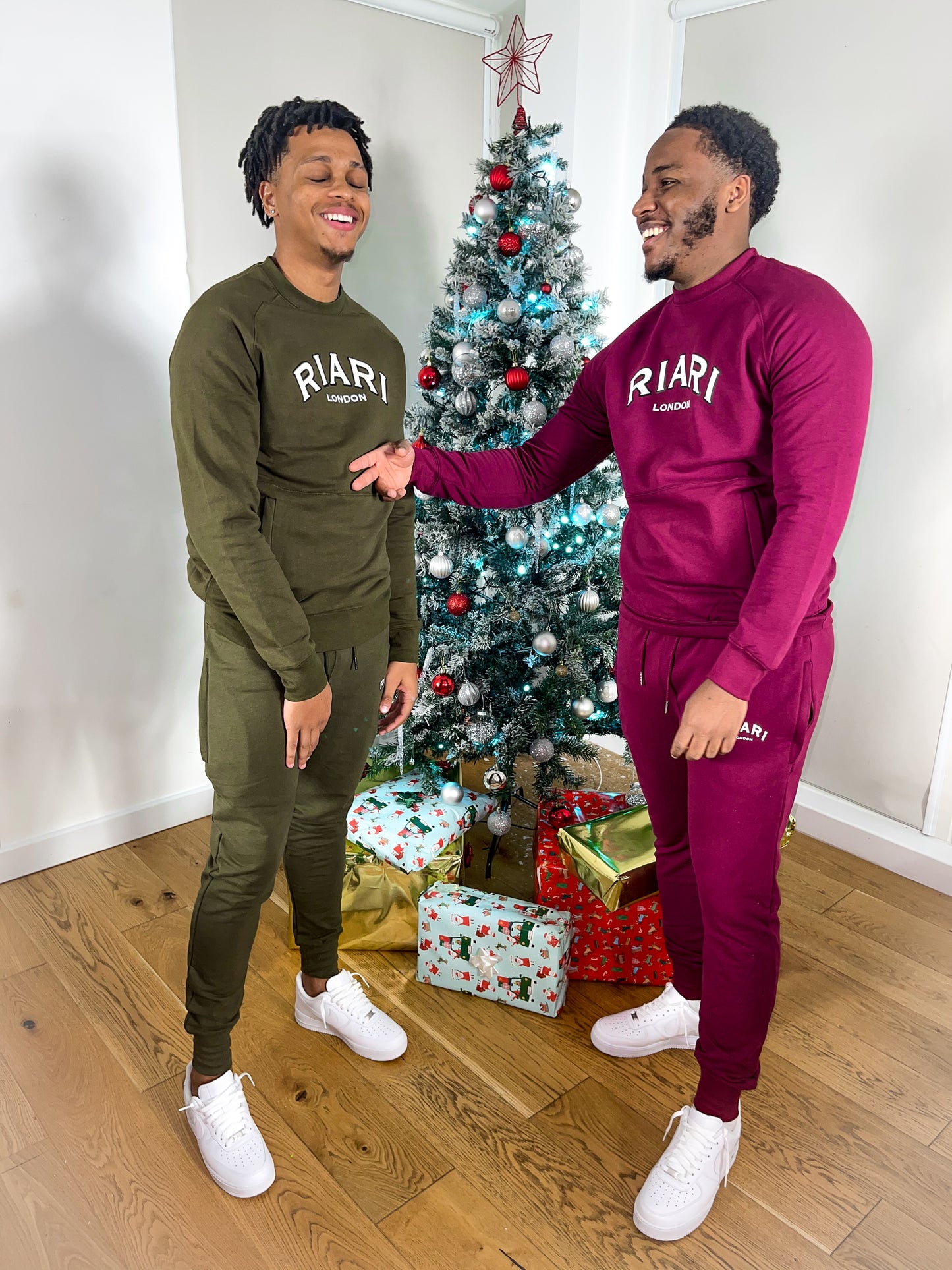 Mens Khaki Xmas Tracksuit