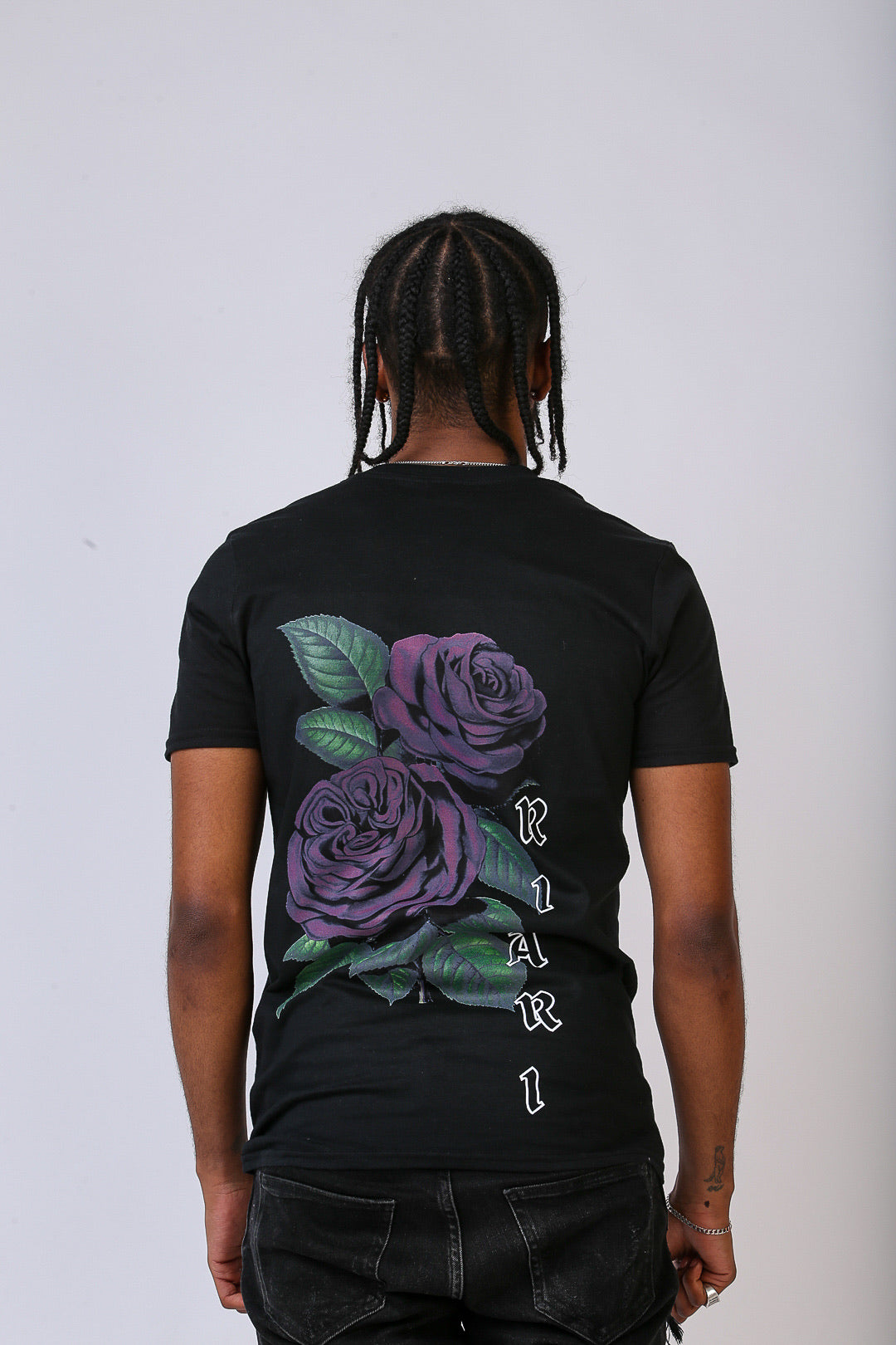 Black Rich Rose Tee