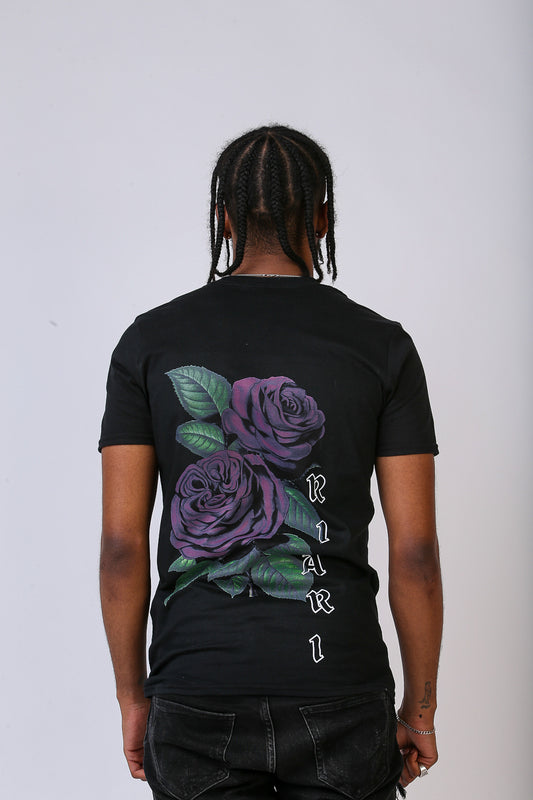 Black Rich Rose Tee