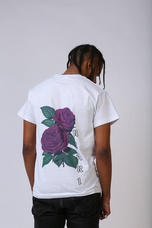 White Rich Rose Tee