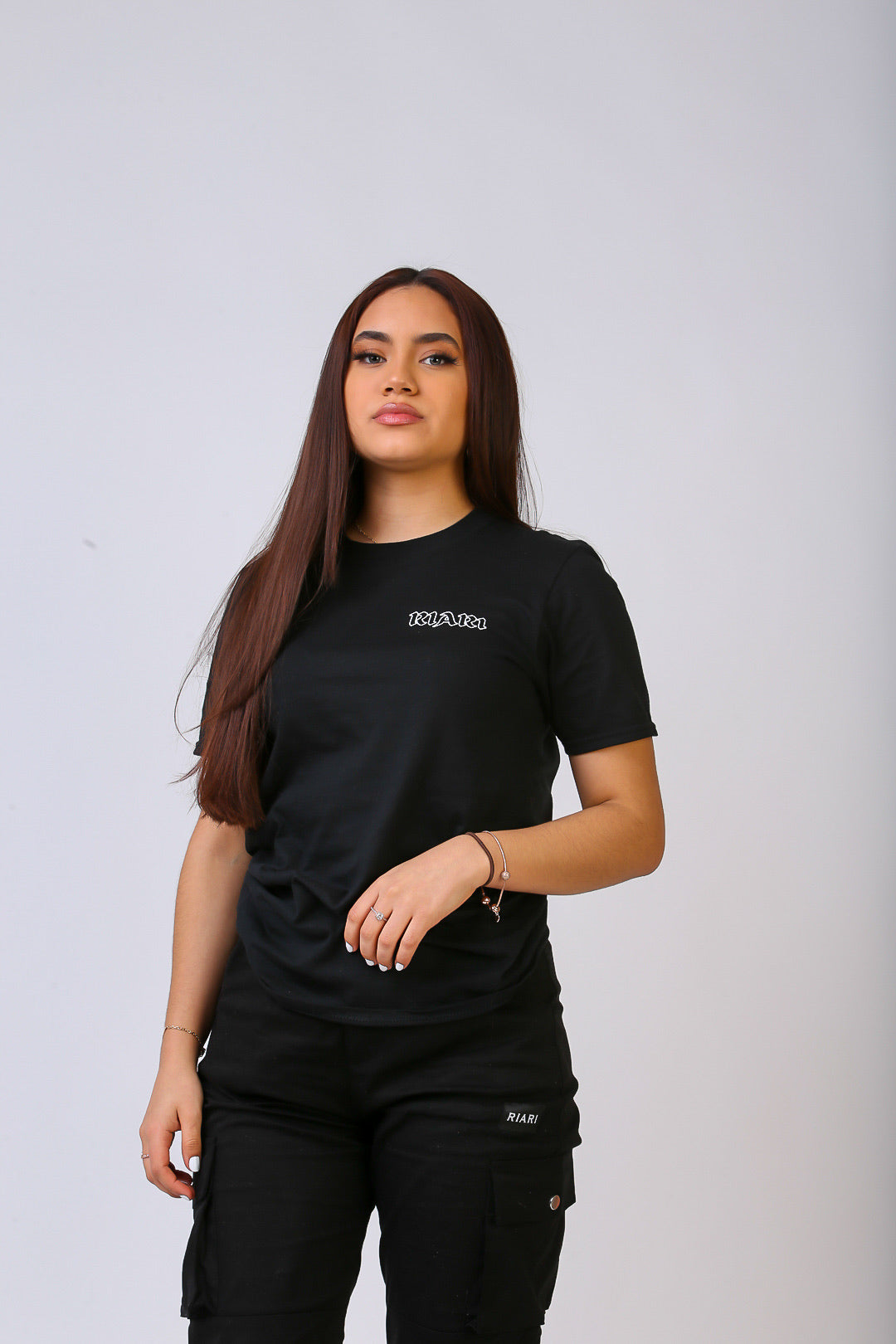 Black Rich Rose Tee