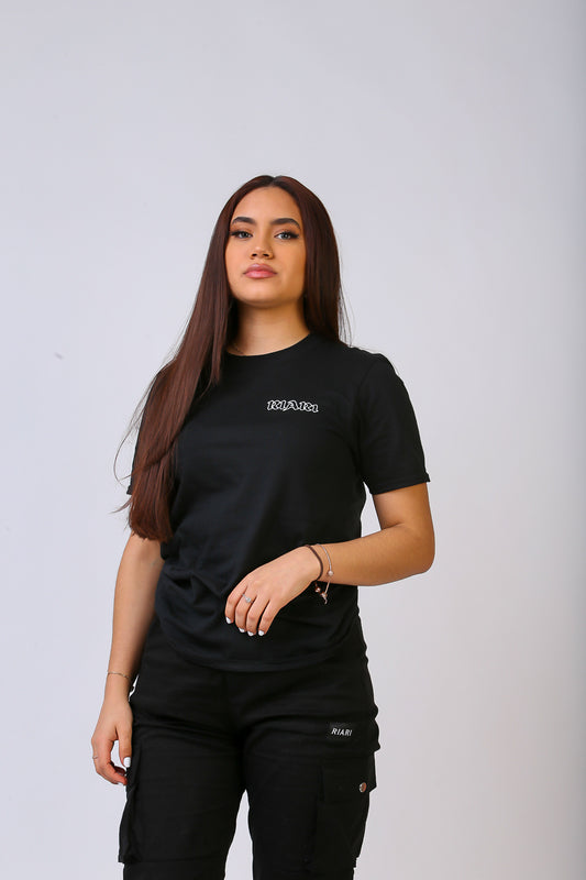 Black Rich Rose Tee
